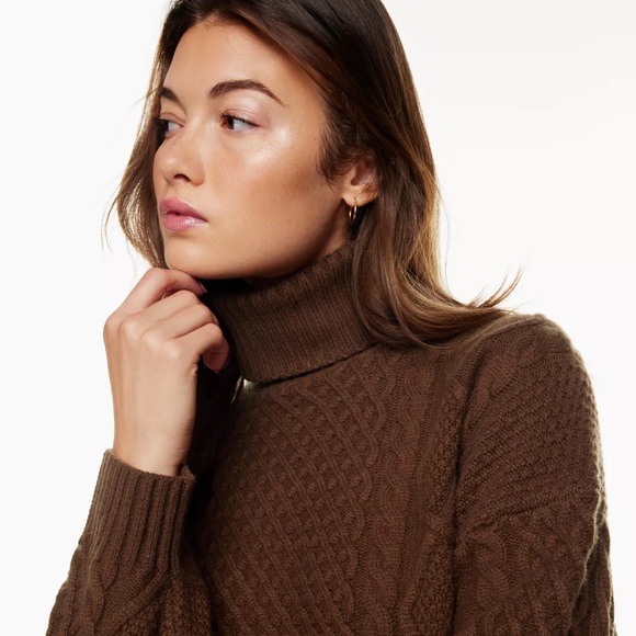 Sunday Best Peggy Turtleneck in Cognac - Picture 2 of 4